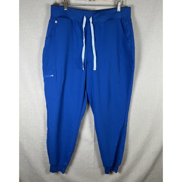 Figs Zamora Jogger Scrub Pants Womens XL Extra Large High Waisted Blue W22SW2012 - Picture 1 of 9